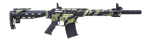 Citadel CBOSS2512-VECG Boss25  12 Gauge 3" 5+1 18.75" Threaded Barrel, Vector Green Camo Steel Receiver w/Picatinny Rail, Adj Comb Synthetic Butt Stock, Picatinny Rail Forend, Polymer Grip