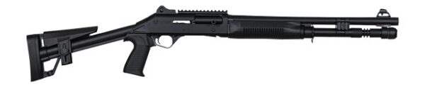 Panzer Arms PAM4TSSBSS M4 12 Gauge Semi-Auto 3" 5+1 18.50" Black Barrel, Black Aluminum Receiver w/Picatinny Rail, Black Skeleton Synthetic Stock & Grip