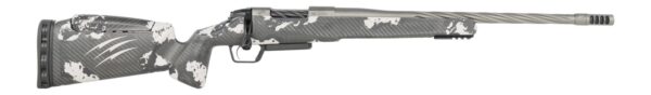 Fierce Firearms RIVSSX7PRC22GP Twisted Rival XP 2.0 7mm PRC 3+1 22" Glacier Cerakote Spiral Fluted Threaded Barrel, Stainless Steel Drilled & Tapped Receiver, Arca Rail Forend, Phantom Camo Push Butto