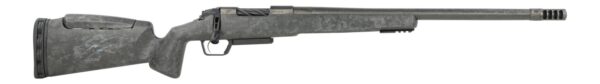 Fierce Firearms RIVTCX22CM20DGM CT Rival XP 2.0 22 Creedmoor 3+1 20" Carbon Fiber Match Grade Threaded Barrel, Distressed Gray Titanium Drilled & Tapped Receiver, Carbon Matrix Push Button Adj Cheek P