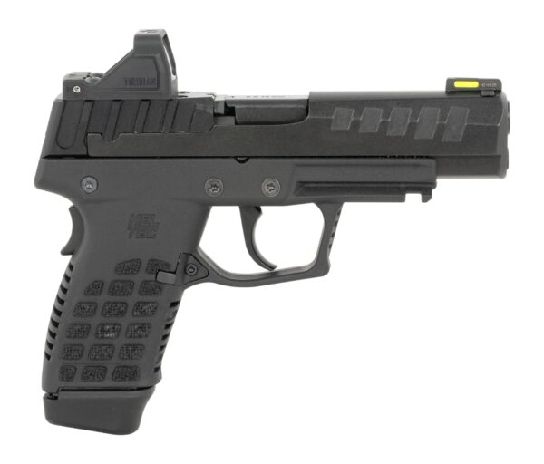 Kel-Tec P15BLKOPTIC P15 w/Optic Compact Frame 9mm Luger 15+1 4" Black Nitride Steel Optic Ready Slide, Black Polymer Frame w/Picatinny Rail, Black Stippled Grip, Ambidextrous, Viridian Optic