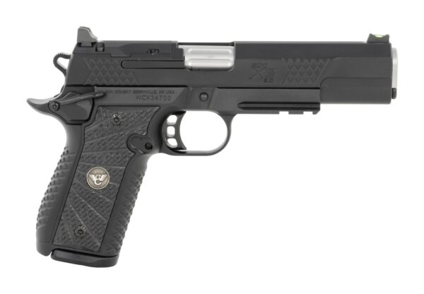 Wilson Combat 2EDCXLPR9AOR EDC X9 2.0 9mm Luger 15+1 5" Stainless Fluted Barrel, Black Armor-Tuff Optic Ready Slide, Aluminum Frame, Black G10 Grip, Ambi Safety