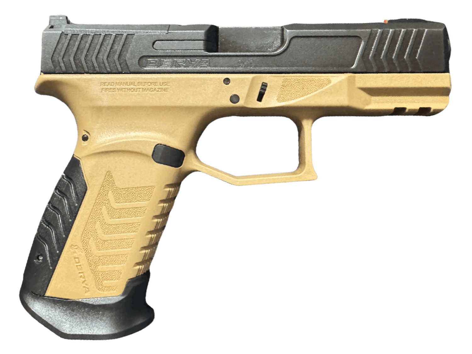 Derya Firearms DY9.BROTSS.US DY9  9mm Luger 15+1 4.02" Black Nitride Stainless Steel Optic Cut Slide, ODG Brown Polymer Frame w/Picatinny Rail, Interchangeable Backstrap Grip