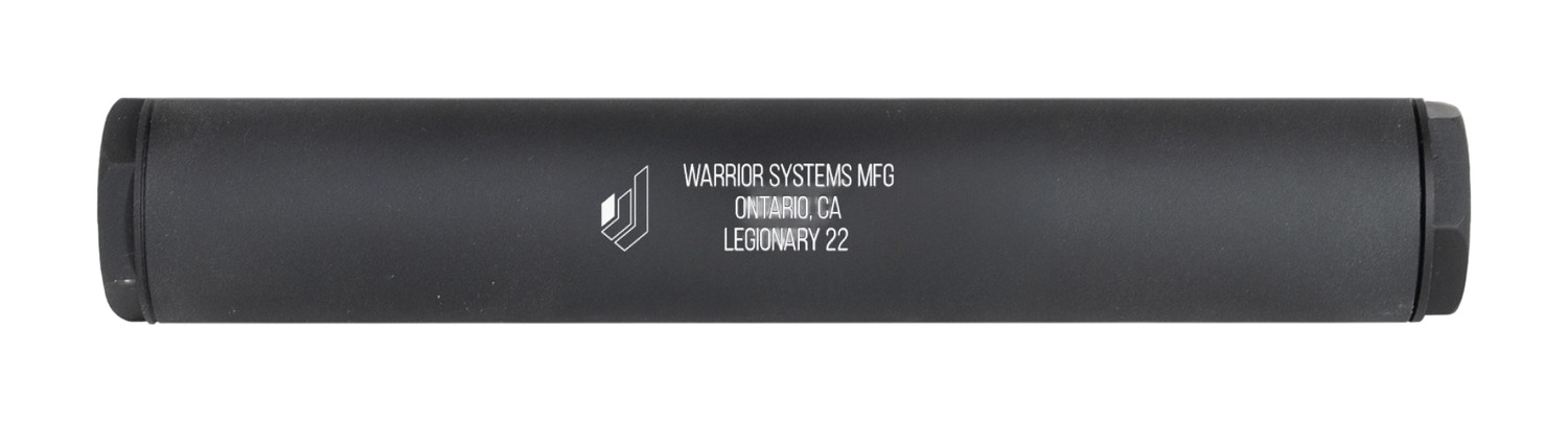 WARRIOR SYSTEMS MFG CO 3012105 22LR/22WMR/17HMR 1" Black Aluminum 1/2"x28