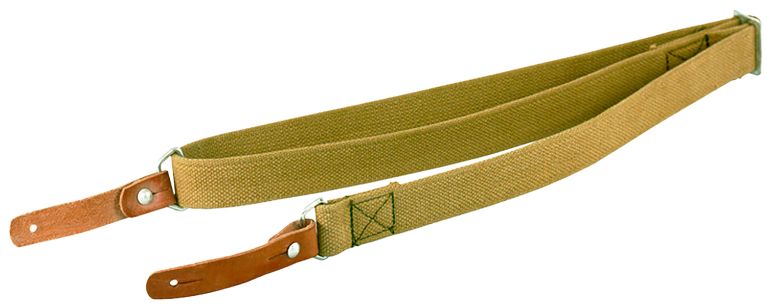 Aim Sports PJSSL AK/SKS Sling with Olive Canvas and Leather Trim, 20"–42" Adjustable