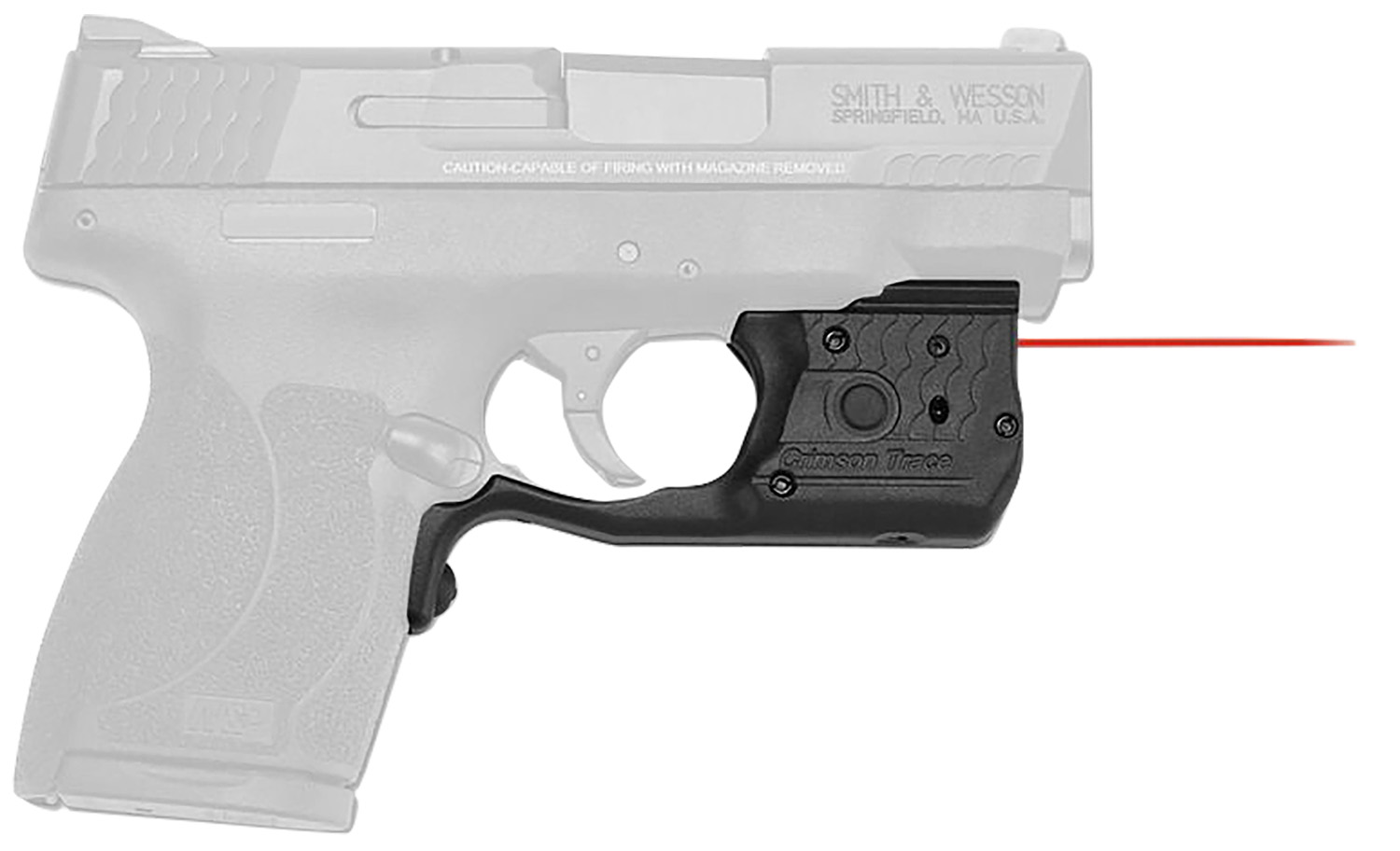 Crimson Trace 0169601 Laserguard Pro S&W M&P Shield 45 ACP, Red Laser