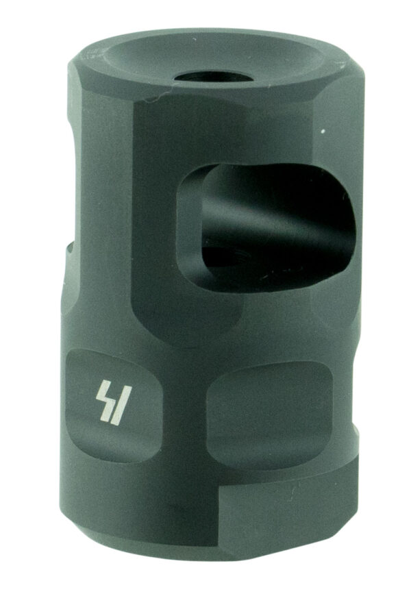 Strike Industries SAILCOMP Sail Comp  Black Steel with 1/2"-28 tpi Threads, 1.57" OAL & 0.26" Diameter for 223 Rem, 5.56x45mm NATO AR-Platform