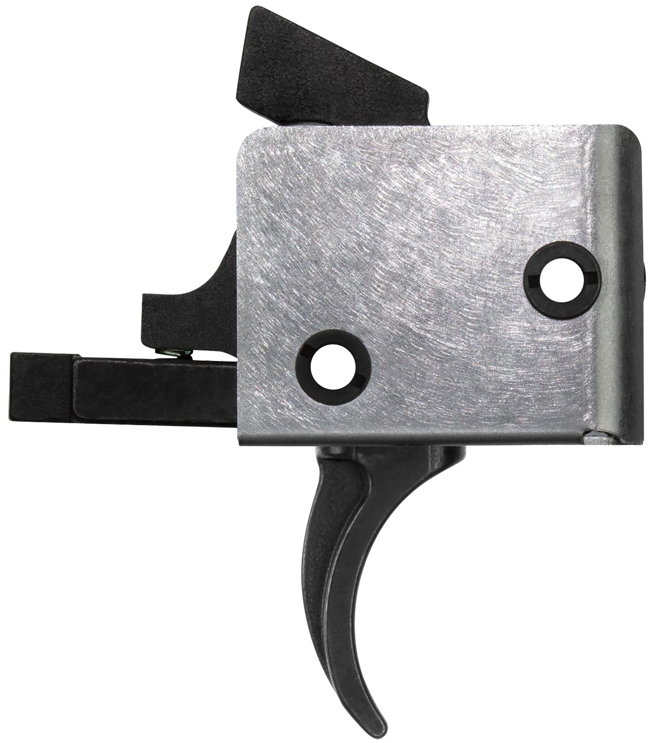 CMC Triggers 93501 Drop-In  Single-Stage Curved Trigger w/ 5-5.50 lbs Draw Weight & Black/Silver Finish