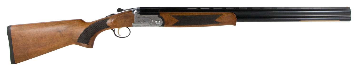 Dickinson GW12W30P Green Wing  12 Gauge Break Open 3" 2rd 30" Black Vent Rib Barrel, Silver Engraved Aluminum Receiver, Wood Stock, Right Hand