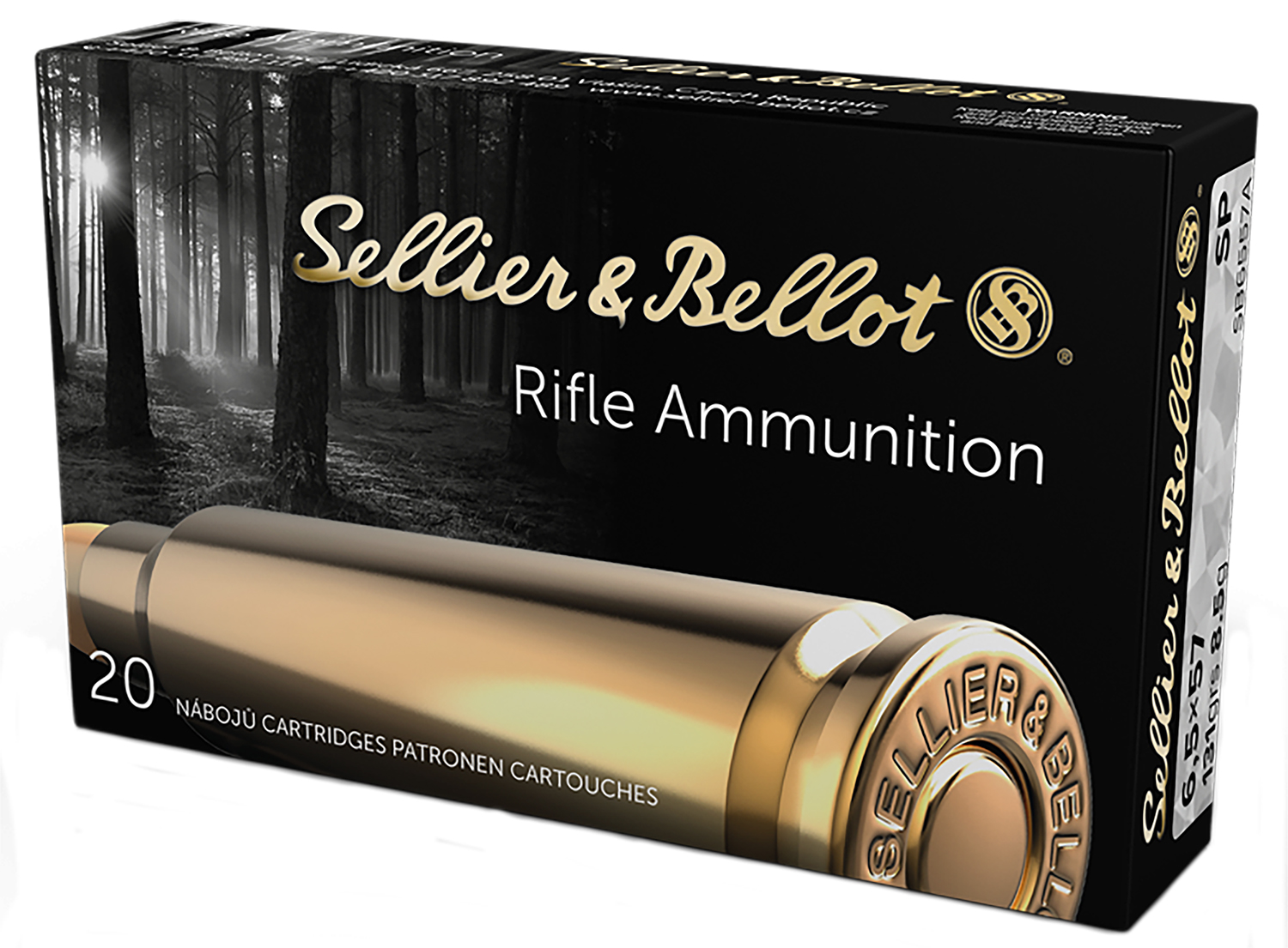 Sellier & Bellot SB6557A Rifle  6.5x57mm 131gr Soft Point 20 Per Box/20 Case