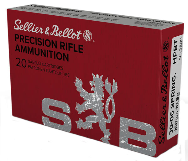 Sellier & Bellot SB3006D Rifle  30-06Springfield 168gr Hollow Point Boat Tail 20 Per Box/20 Case