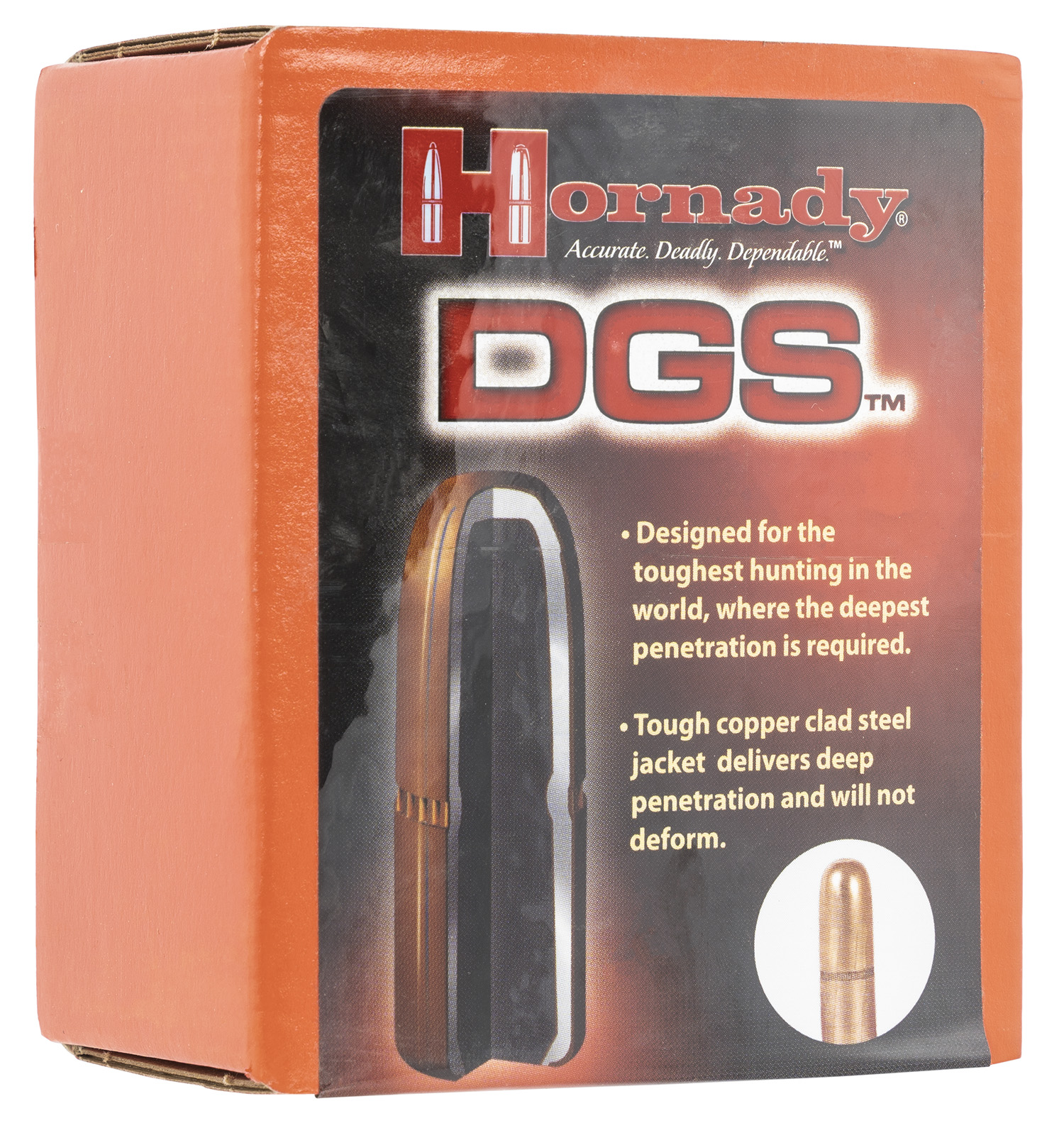 Hornady 5051 DGS  505 Cal .505 525 gr Dangerous Game Solid 50 Per Box/ 15 Case