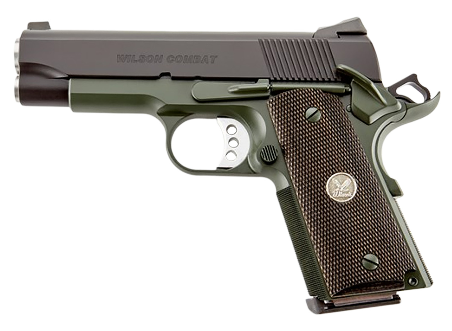 WILSON COMBAT CQBC 45ACP 4" 8+1 BLK/GRN CA