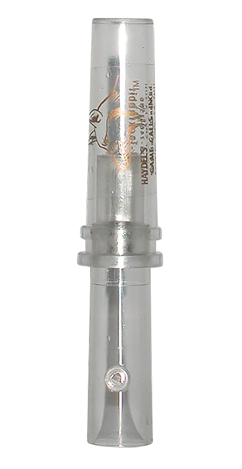 Haydel's Game Calls GHJ Government Hunter Baby Rabbit Open Call Double Reed Baby Cottontail/Jackrabbit Sounds Attracts Predators Clear Acrylic