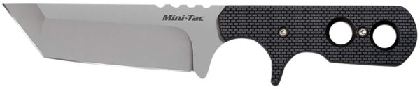 Cold Steel 49HTF Tac Mini 3.75" Fixed Plain Tanto Japanese AUS-8A SS Blade/ Black Griv-Ex Handle