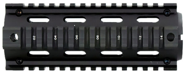 Aim Sports MT021 M4 Carbine 6" Quad Rail Handguard with Black Anodized Finish
