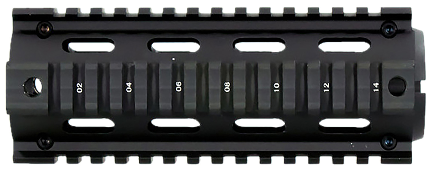 Aim Sports MT021 M4 Carbine 6" Quad Rail Handguard with Black Anodized Finish