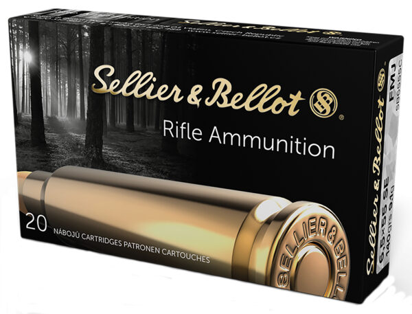 Sellier & Bellot SB6555C Rifle  6.5x55Swedish 140gr Full Metal Jacket Boat Tail 20 Per Box/20 Case