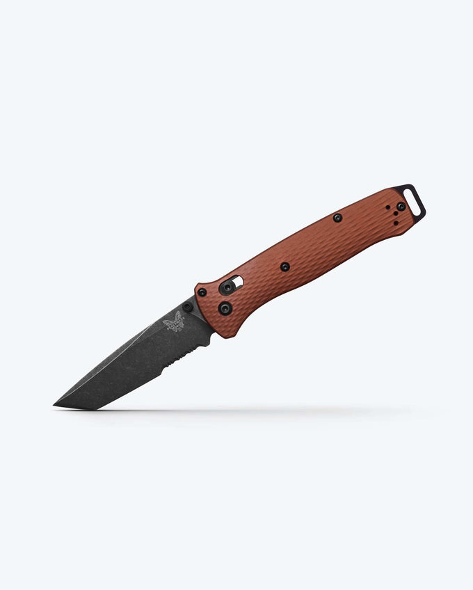 Benchmade 537SBK-07 Bailout Tanto Folding Knife – CPM-MagnaCut / Burnt Copper Aluminum