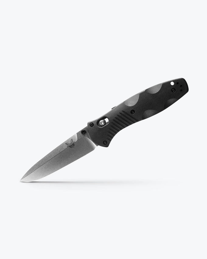 Benchmade Barrage Assisted Opening Folding Knife with Black Valox Handle