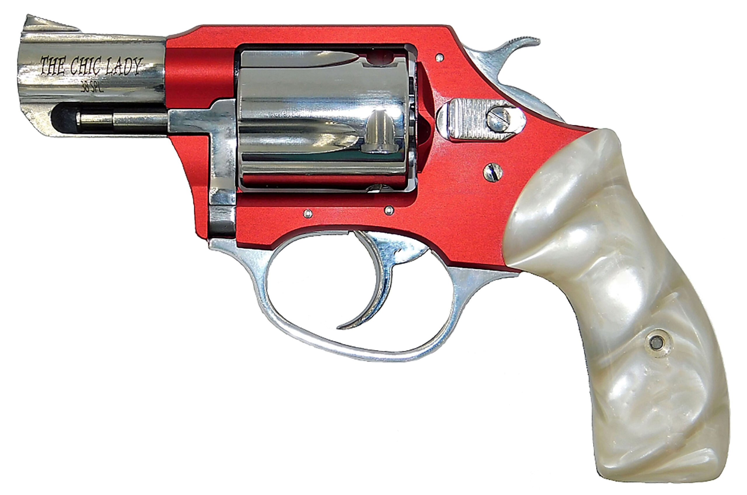 Charter Arms Chic Lady .38 Special 2" Revolver 5-Round Stainless with Red Pearlite Grip