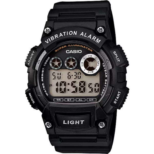 Classic Digital Watch w/ Vibration Alarm & Super Bright Backlight