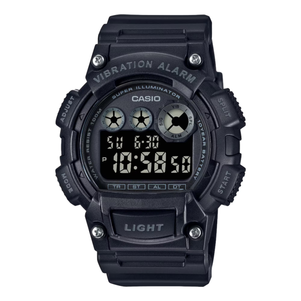 Classic Digital Watch w/ Vibration Alarm & Super Bright Backlight
