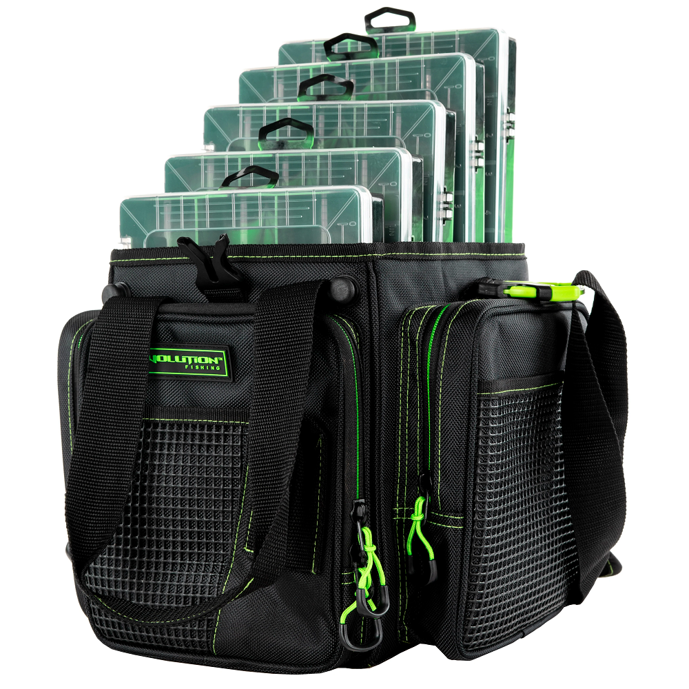 Evolution Fishing Drift Series Vertical 3600 Tackle Bag with 5 Tackle Trays