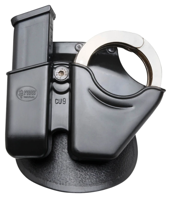 Fobus CU9 Combo Pouch for 9mm Double-Stack Magazine and S&W Model 100 Handcuffs