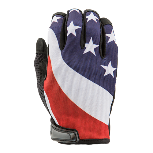 US Flag Full Finger Gloves - Unlined
