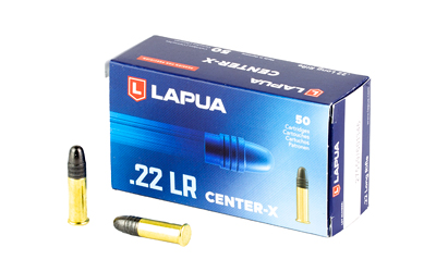 Lapua Center-X .22 LR 40gr Rimfire Ammunition – 50 Rounds