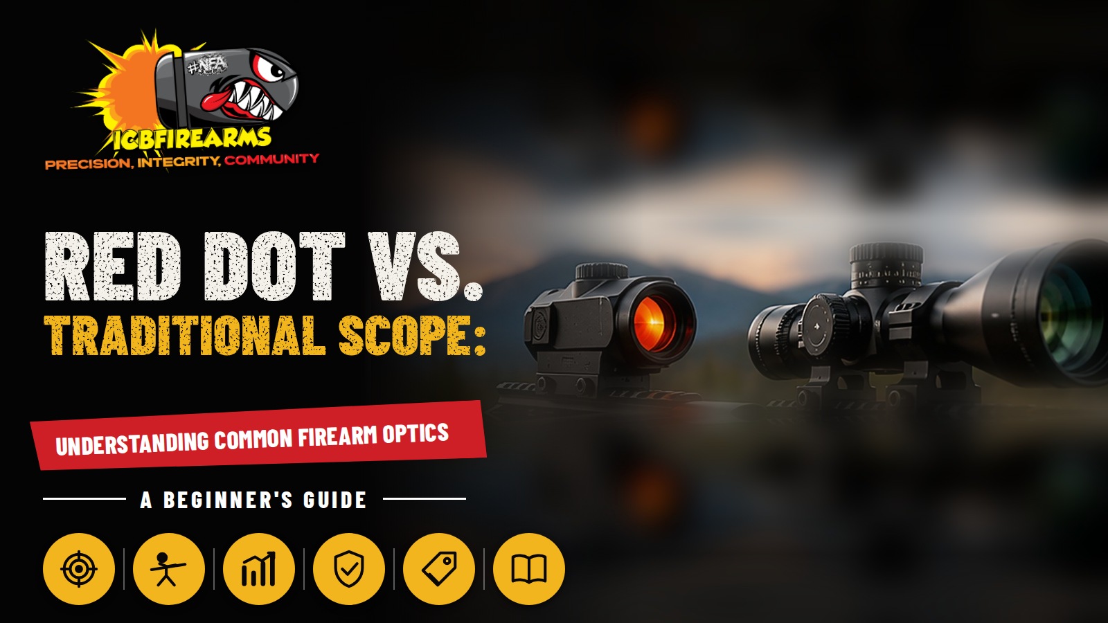 Red dot vs. traditional scope: understanding common firearm optics