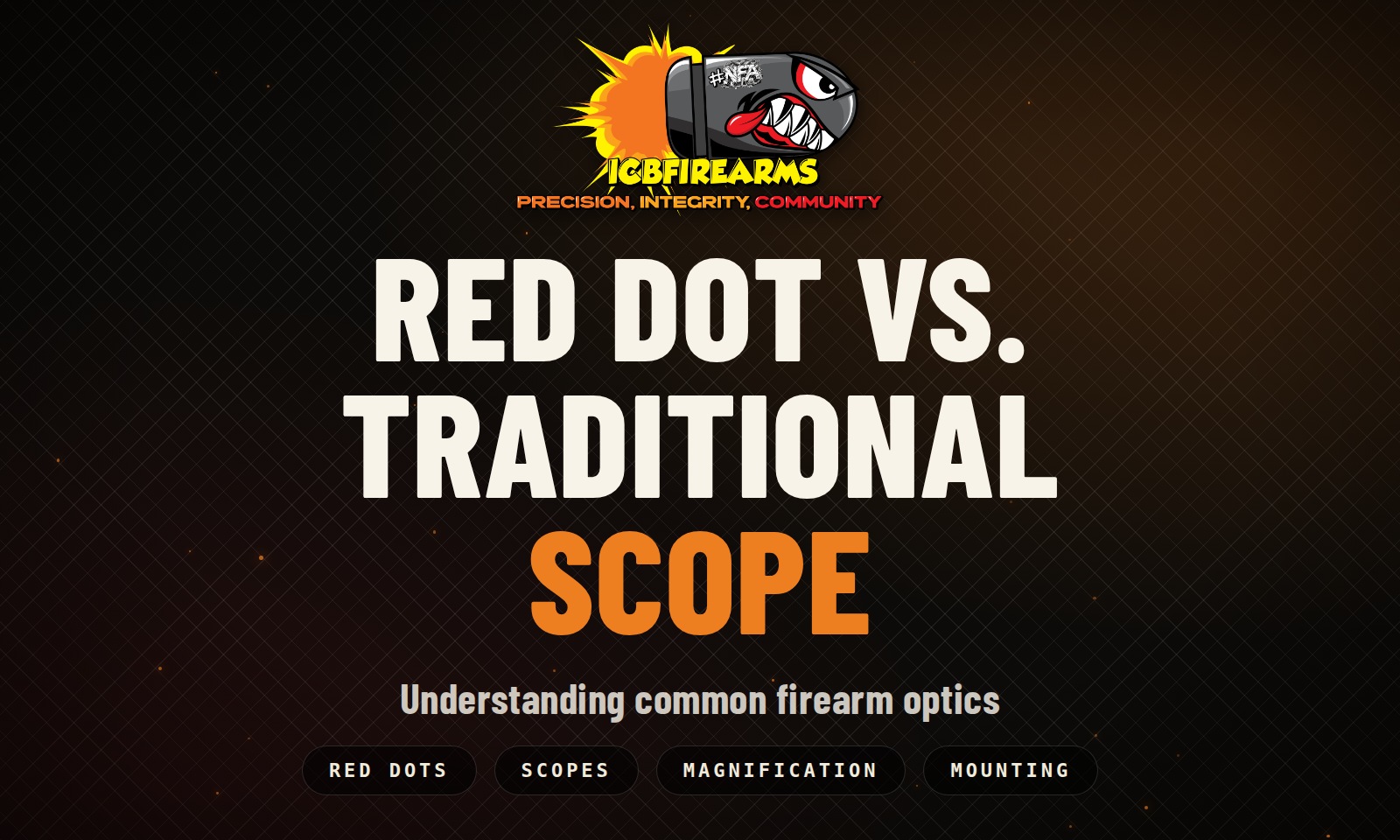 Red dot vs. traditional scope: understanding common firearm optics