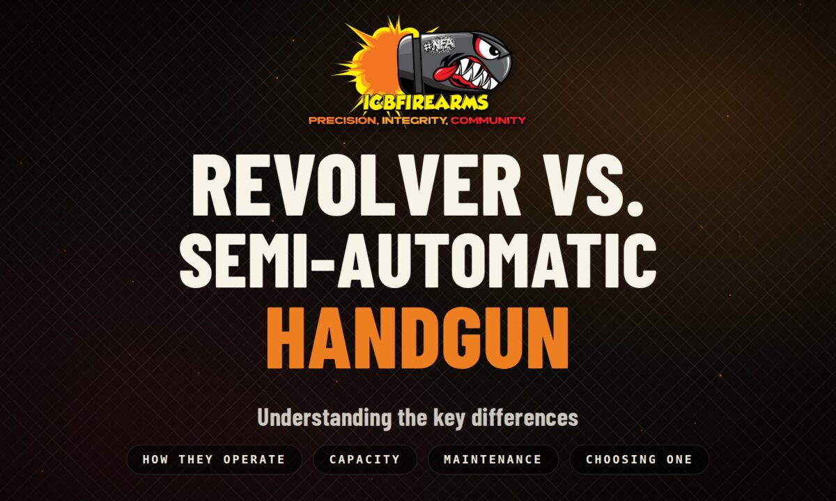 Revolver vs. semi-automatic handgun: understanding the differences