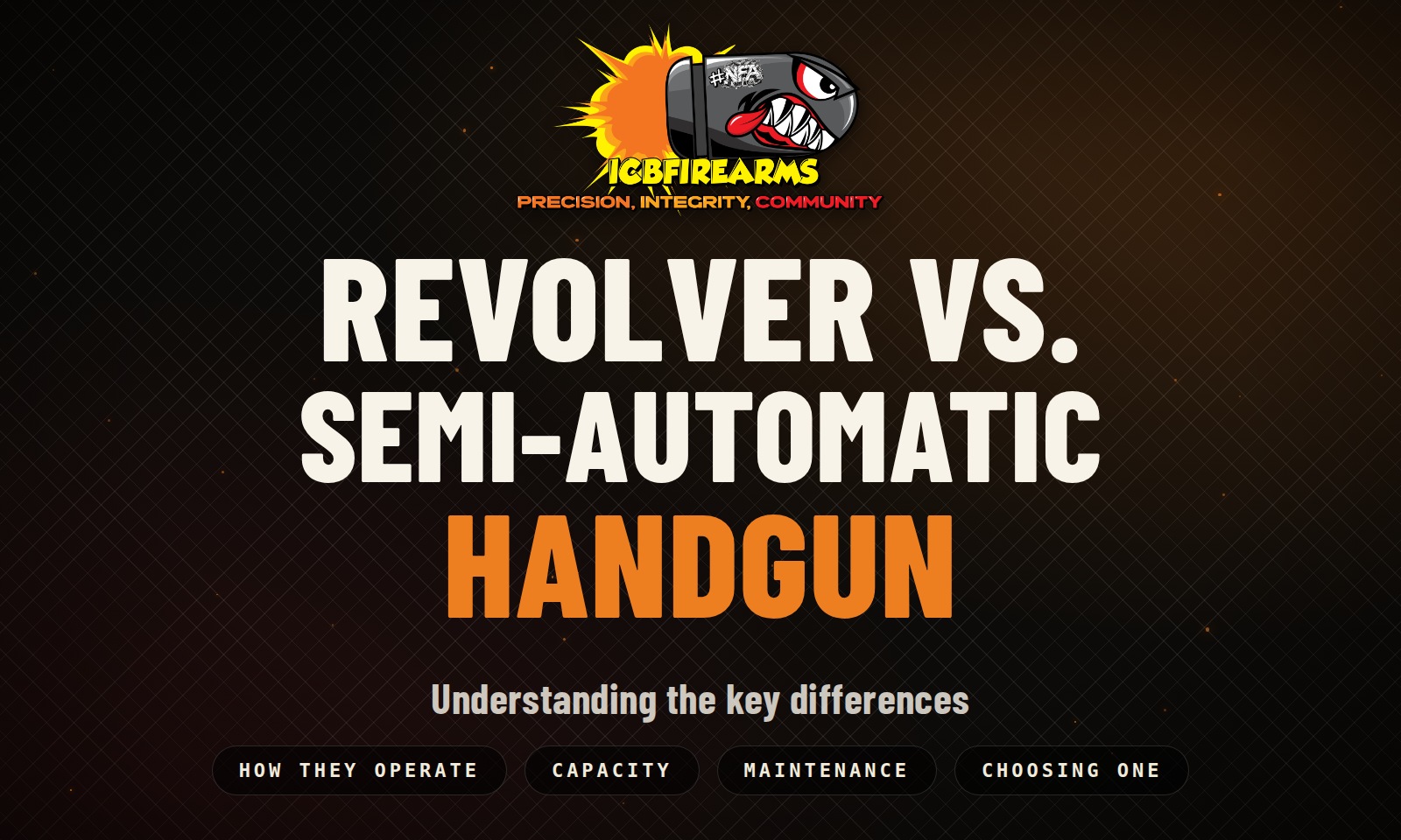 Revolver vs. semi-automatic handgun: understanding the differences