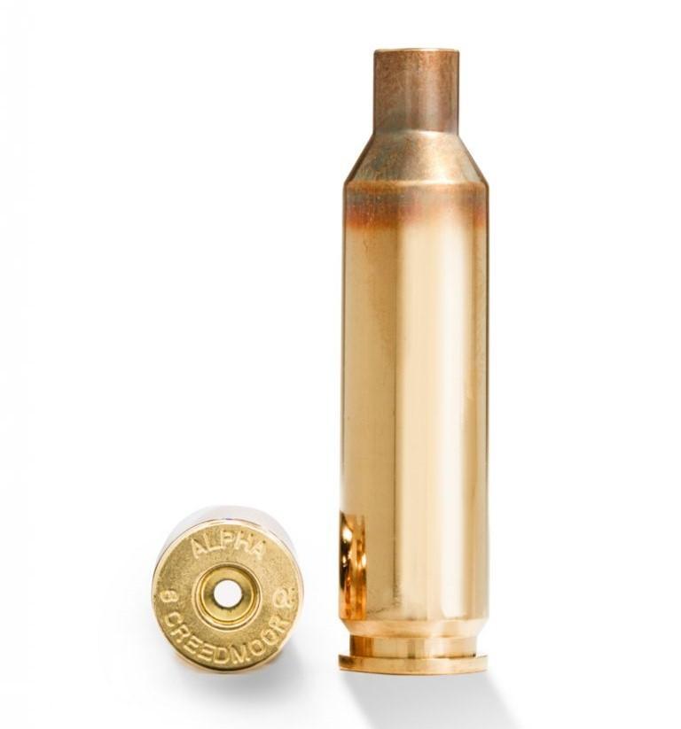Alpha Munitions Ultra Premium Unprimed Brass Cartridge Cases 6mm Creedmoor Small Rifle Primer 100ct