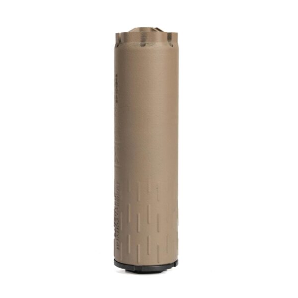 HUXWRK Flow 9K PCC Direct Thread Suppressor 9mm Luger 4.9" Length FDE