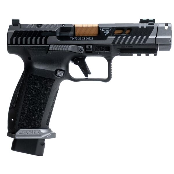 DEMO Canik TTI Combat Handgun 9mm Luger 18rd Magazine 4.6" Ported Gold Barrel Smoke