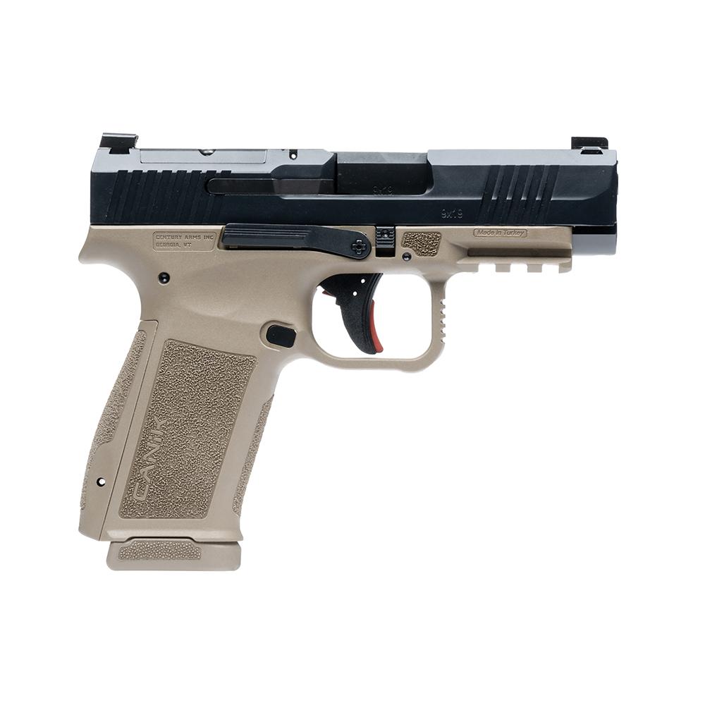Canik Mete MC9LS 9mm Luger Pistol 3.63" Barrel FDE Frame Black Nitride Slide Optic Ready 17rd