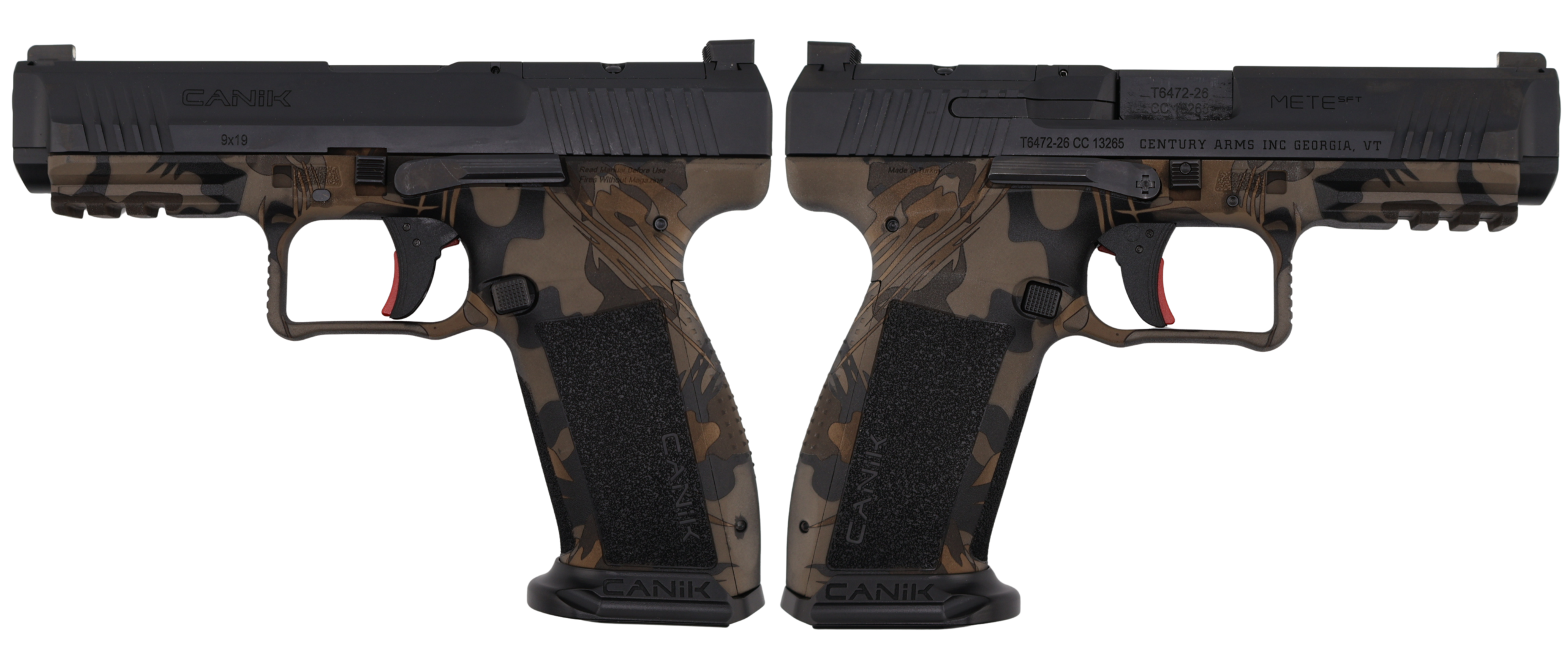 CANIK METE SFT ONE SERIES 9MM RHODESIAN TAN PSTL 4.46 BRL 1-18RD MAG