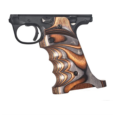 LAMINATED GRIPS FOR RUGER MARK IV 22/45 BROWN & GRAY