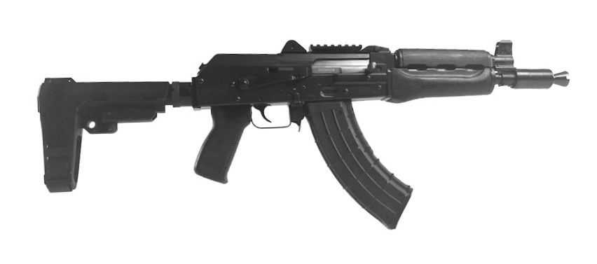 Zastava Arms USA ZPAP92 7.62x39 Pistol with SB3 Rail